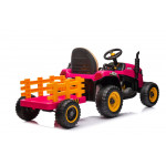 Elektrický traktor s vlečkou BBH-030 na diaľkové ovládanie 2,4G ružové